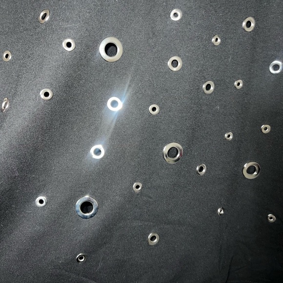 Forever 21 Plus Black Top with Silver Grommets Size 2X - Picture 4 of 5